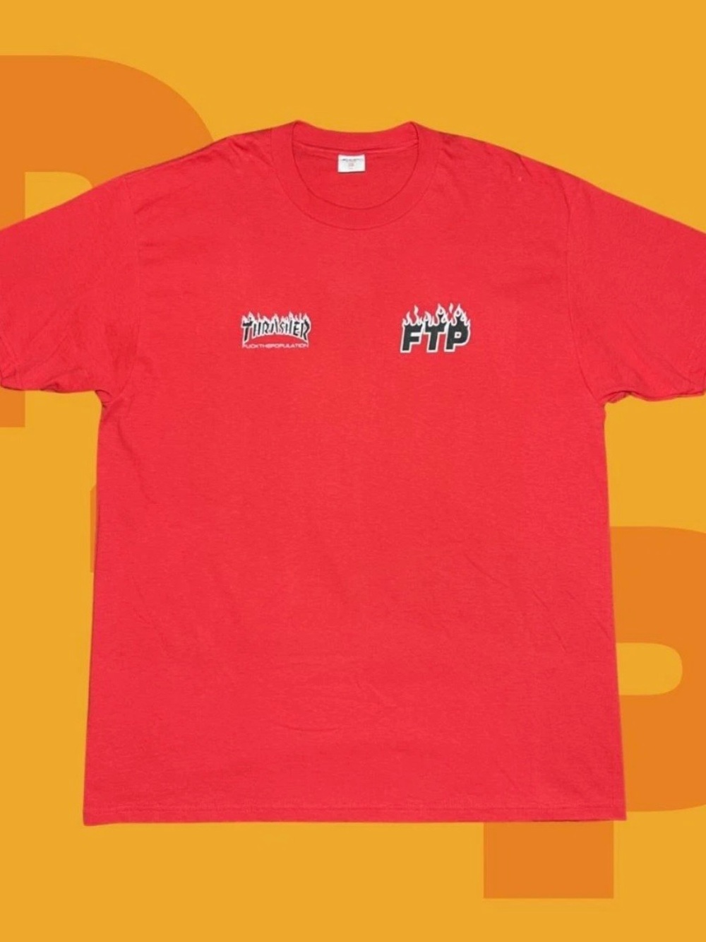FTP Thrasher Flame Logo Tee (XX-Large)